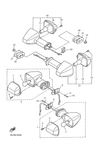 YZF1000R Поворотники