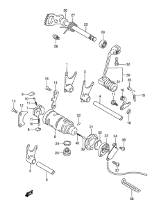 DR200 Переключение передач