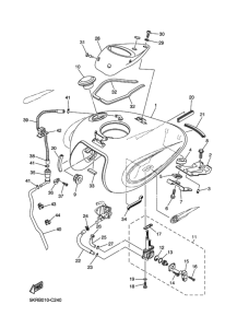 XVS250 Fuel tank assy