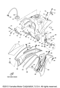 TTR125LED Топливный бак