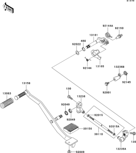VN900 Механизм переключения передач
