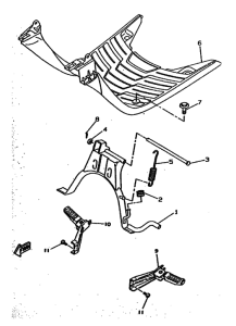 CW50 Support & repose pied
