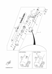 YQ50L Вилка передней оси