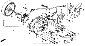 XR600R Left crankcase cover 85-90