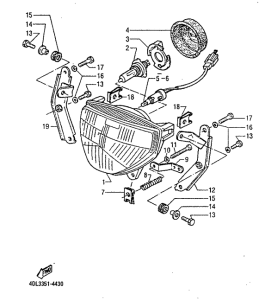 TZR125RR Фара