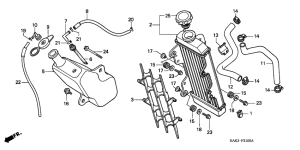 CRM125R Радиатор