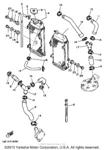 YZ250W Radiator-hose