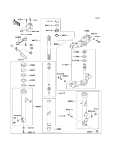 EL250 Передняя вилка