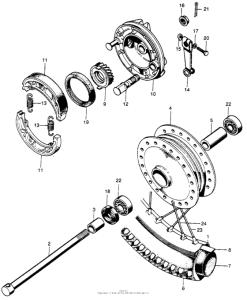CL90 Переднее колесо