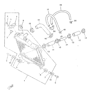 TZR50 Radiator. hose