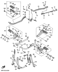 XV1000SE Stand. footrest