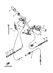 CY50H ｽﾃｱﾘﾝｸﾞﾊﾝﾄﾞﾙ. ｹｰﾌﾞﾙ