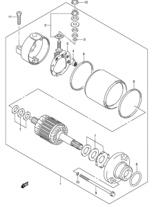 GSX-R600U2 Стартерный мотор