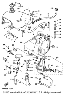 XV535EC Топливный бак