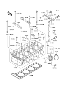 ZX1100 Головка цилиндров