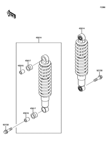 BJ250LGFA ショックアブソーバ