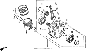 XR200R Коленвал