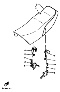 RD350F Сиденье