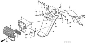 PK50S Заднее крыло