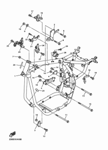 XVS950CU (ABS) フレ-ム