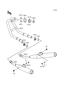 EX250 Глушитель