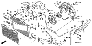 CB600F (ABS) Радиатор
