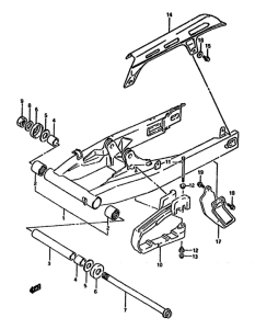 DR650 Маятник задний