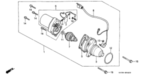 SH50D Стартерный мотор