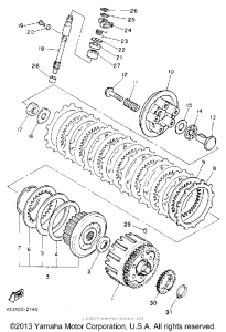 XJ600SEC Сцепление
