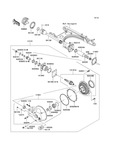 VN1500 Приводной вал / шестерня ведомого вала