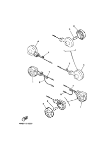 GT80 Rear flasher light assy