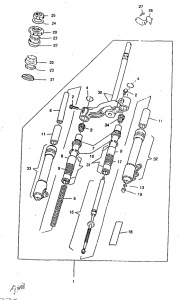 CW50RSX Передняя вилка