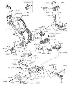 KLZ1000 Рама ,крепежные детали
