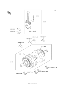 EJ800 Коленвал