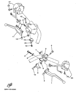 XVS650A Handle switch. lever