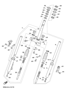 XC125FD Передняя вилка