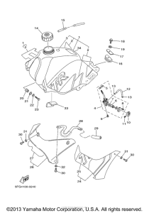 TTR225M Топливный бак