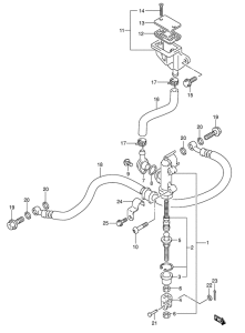 GSX-R600 Задний тормозной цилиндр