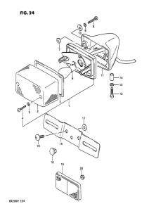 DR200 Задний комбинированный сигнал