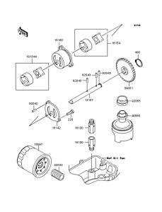 ZR400 Масляный насос и фильтр