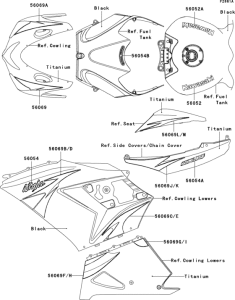 ZX1400 Decals(titanium)(cafa)