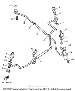 XJ650LJ Oil pipe for turbo