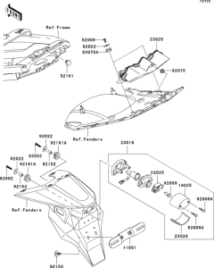 ZX600 Фонарь