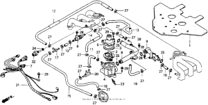 GL1500I Патрубки охлаждения