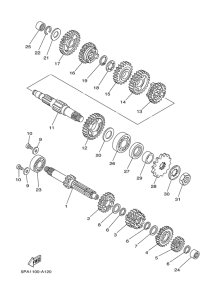 YZ85 Трансмиссия