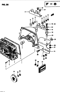 GS850 Задний комбинированный сигнал