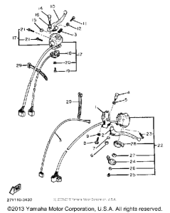 XV920K Рулевые переключатели