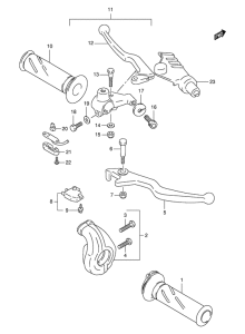 XF650 Рулевой рычаг