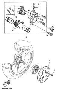 YQ50 Переднее колесо