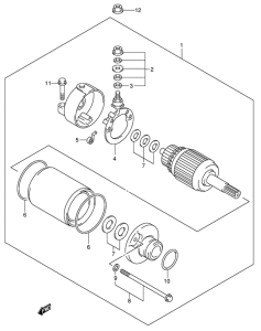 DR-Z400 Стартерный мотор